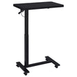  Coaster Furniture Westpark 930300 Pneumatic Adjustable C-Shape Side Table with Casters - Black IMAGE 1