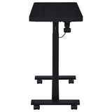  Coaster Furniture Westpark 930300 Pneumatic Adjustable C-Shape Side Table with Casters - Black IMAGE 10