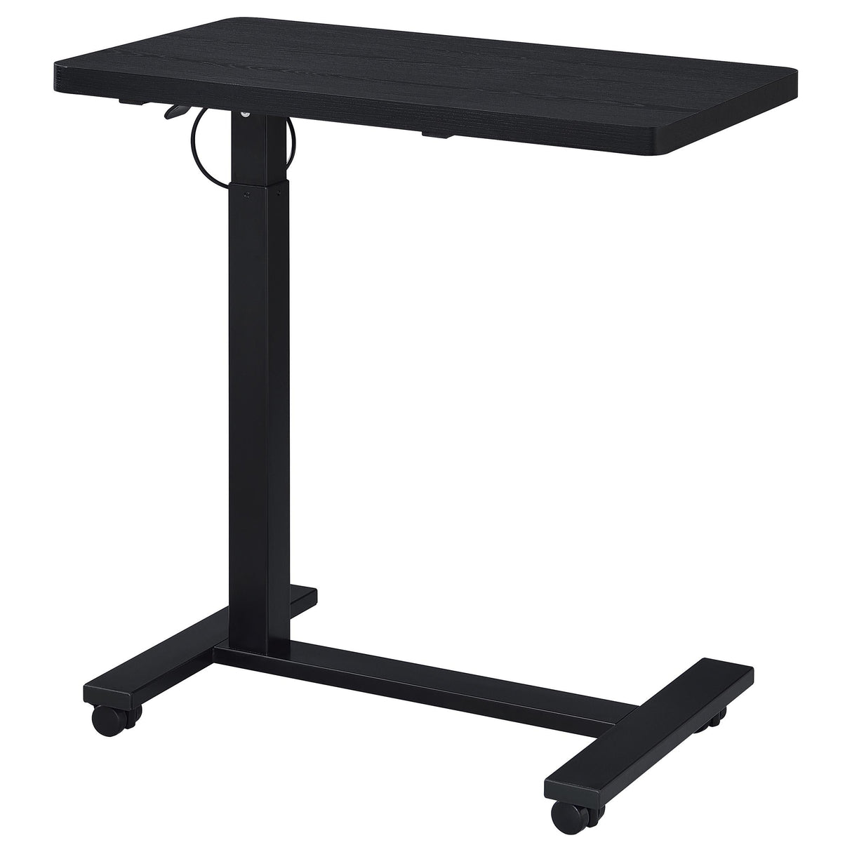  Coaster Furniture Westpark 930300 Pneumatic Adjustable C-Shape Side Table with Casters - Black IMAGE 5