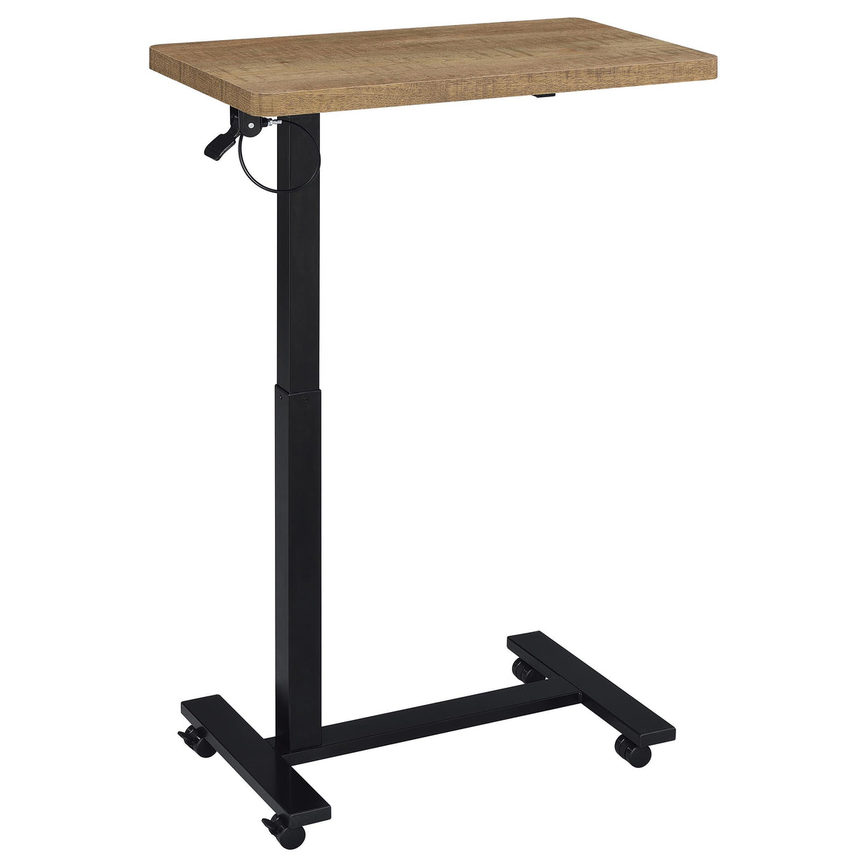  Coaster Furniture Westpark 930301 Pneumatic Adjustable C-Shape Side Table with Casters - Mango IMAGE 3