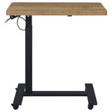  Coaster Furniture Westpark 930301 Pneumatic Adjustable C-Shape Side Table with Casters - Mango IMAGE 4