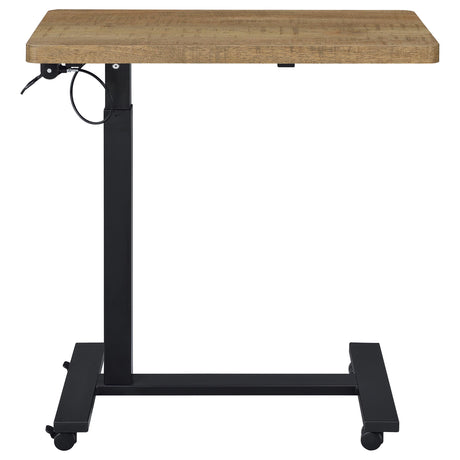  Coaster Furniture Westpark 930301 Pneumatic Adjustable C-Shape Side Table with Casters - Mango IMAGE 4