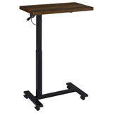 Coaster Furniture Westpark 930302 Pneumatic Adjustable C-Shape Side Table with Casters - Dark Pine IMAGE 5