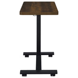  Coaster Furniture Westpark 930302 Pneumatic Adjustable C-Shape Side Table with Casters - Dark Pine IMAGE 6