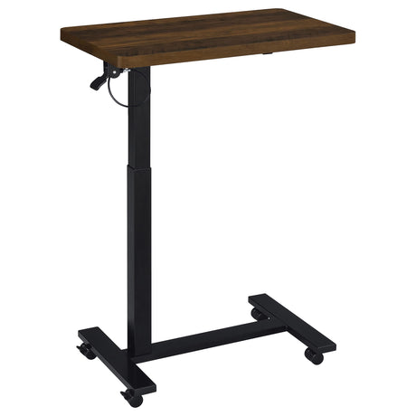  Coaster Furniture Westpark 930302 Pneumatic Adjustable C-Shape Side Table with Casters - Dark Pine IMAGE 9