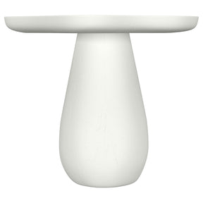  Coaster Furniture Perth 930615 17-inch Side Table with Cloud-Shaped Top - Off White IMAGE 1
