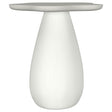  Coaster Furniture Perth 930616 20-inch Side Table with Cloud-Shaped Top - Off White IMAGE 1