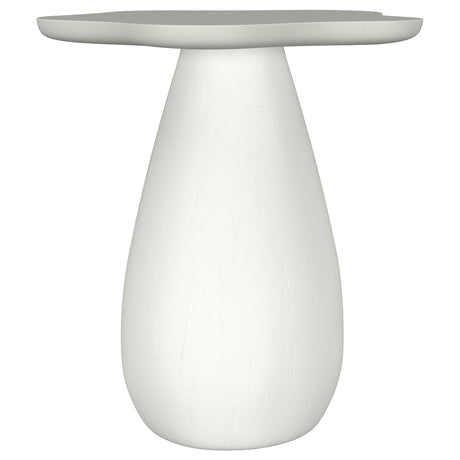  Coaster Furniture Perth 930616 20-inch Side Table with Cloud-Shaped Top - Off White IMAGE 1