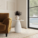  Coaster Furniture Perth 930616 20-inch Side Table with Cloud-Shaped Top - Off White IMAGE 3