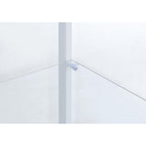  Coaster Furniture Delphinium 950170WHT 4-Shelf Clear Glass Curio Display Cabinet - White IMAGE 7