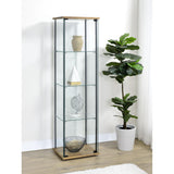  Coaster Furniture Bellatrix 950172MGO 3-shelf Clear Glass Curio Cabinet - Mango IMAGE 8