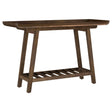 Coaster Furniture Ornelas 950415 46-inch Console Table with Slatted Shelf - Mango Brown IMAGE 1