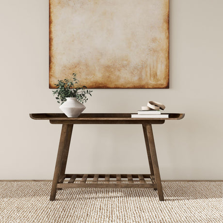  Coaster Furniture Ornelas 950415 46-inch Console Table with Slatted Shelf - Mango Brown IMAGE 6