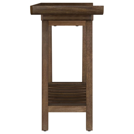  Coaster Furniture Ornelas 950415 46-inch Console Table with Slatted Shelf - Mango Brown IMAGE 7