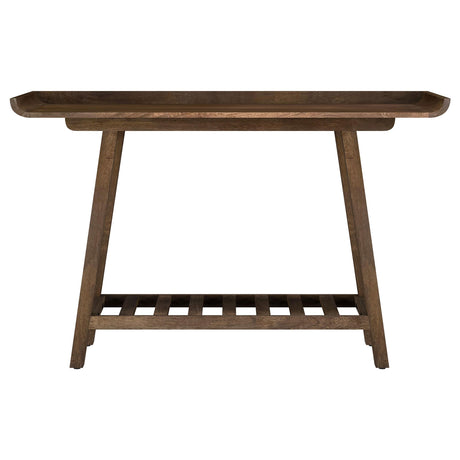  Coaster Furniture Ornelas 950415 46-inch Console Table with Slatted Shelf - Mango Brown IMAGE 9