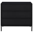  Coaster Furniture Jess 950420 2-door Arched Fluted Glass Accent Cabinet - Black IMAGE 1