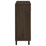  Coaster Furniture Brixton 950423 2-door Entryway Shoe Storage Cabinets - Smoked Oak IMAGE 5