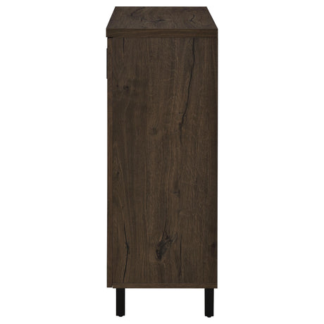  Coaster Furniture Brixton 950423 2-door Entryway Shoe Storage Cabinets - Smoked Oak IMAGE 8