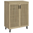  Coaster Furniture Brixton 950424 2-door Entryway Shoe Storage Cabinets - White Oak IMAGE 1
