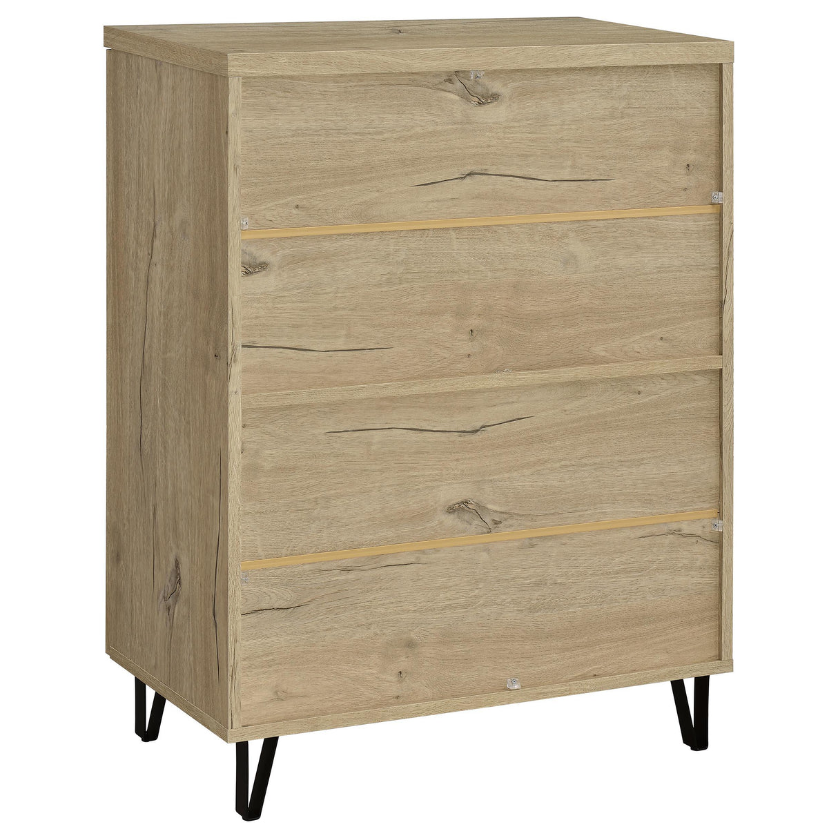  Coaster Furniture Brixton 950424 2-door Entryway Shoe Storage Cabinets - White Oak IMAGE 3