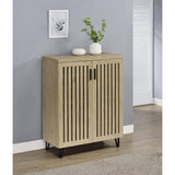  Coaster Furniture Brixton 950424 2-door Entryway Shoe Storage Cabinets - White Oak IMAGE 5