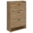  Coaster Furniture Denia 950425 3-tier Engineered Wood Shoe Cabinet - Mango IMAGE 1