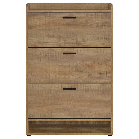 Coaster Furniture Denia 950425 3-tier Engineered Wood Shoe Cabinet - Mango IMAGE 2