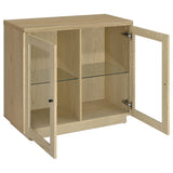  Coaster Furniture Tilbury 950429 2-door Glass Front Accent Display Cabinet - Light Oak IMAGE 8
