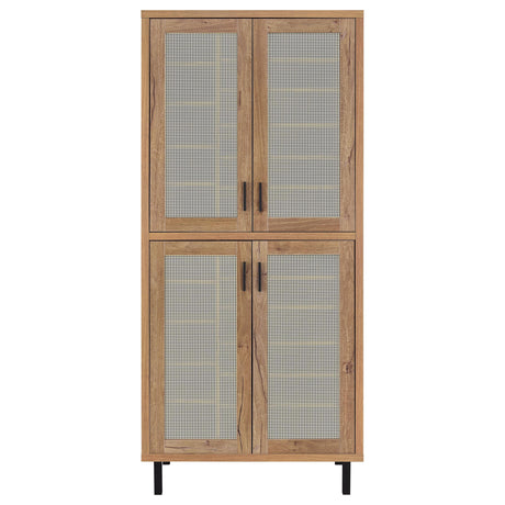 Coaster Furniture Teller 950440 80-inch 4-door Tall Shoe Storage Cabinet - Natural Oak IMAGE 11