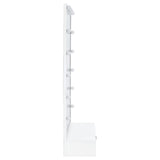  Coaster Furniture Spector 960954 1-drawer Lighted Full-Length Floor Mirror - White High Gloss IMAGE 5