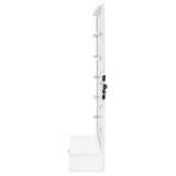  Coaster Furniture Spector 960954 1-drawer Lighted Full-Length Floor Mirror - White High Gloss IMAGE 7