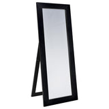  Coaster Furniture Cadence 961653 Tempered Glass Full Length Standing Mirror - Black Oak IMAGE 1