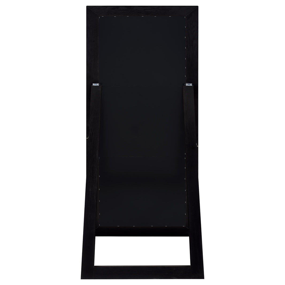  Coaster Furniture Cadence 961653 Tempered Glass Full Length Standing Mirror - Black Oak IMAGE 4