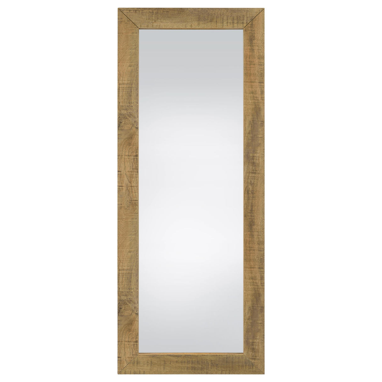 Coaster Furniture Cadence 961654 Tempered Glass Full Length Standing Mirror - Mango IMAGE 2