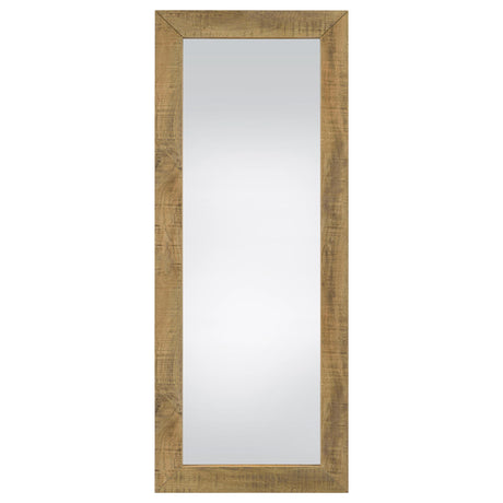  Coaster Furniture Cadence 961654 Tempered Glass Full Length Standing Mirror - Mango IMAGE 2