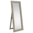  Coaster Furniture Cadence 961655 Tempered Glass Full Length Mirror - Grey Washed Oak IMAGE 1