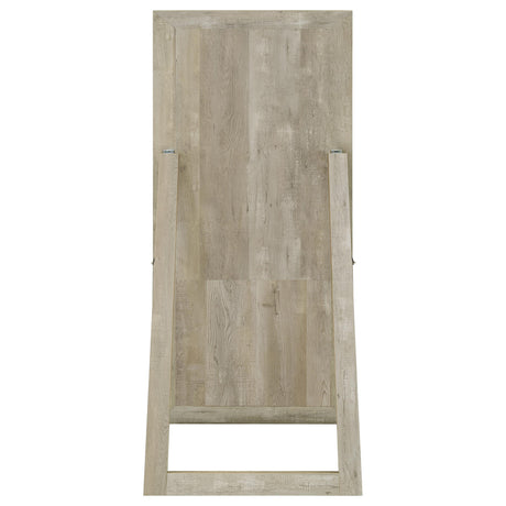  Coaster Furniture Cadence 961655 Tempered Glass Full Length Mirror - Grey Washed Oak IMAGE 6