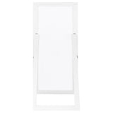  Coaster Furniture Cadence 961656 Tempered Glass Full Length Mirror - White High Gloss IMAGE 4