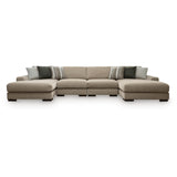  Benchcraft Linenhause 31803S9 4 pc Double Chaise Sectional IMAGE 1