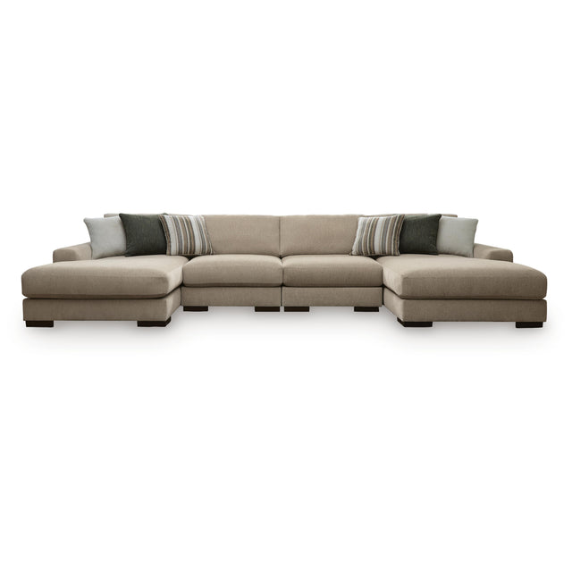  Benchcraft Linenhause 31803S9 4 pc Double Chaise Sectional IMAGE 1