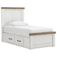  Benchcraft Savonport B4615B24 Twin Panel Bed with Storage IMAGE 1