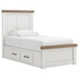  Benchcraft Savonport B4615B18 Twin Panel Bed with Storage IMAGE 1