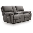  Signature Design by Ashley Bakerstein PC1250318 Power Recliner Loveseat with Console & Adjustable Headrest IMAGE 1