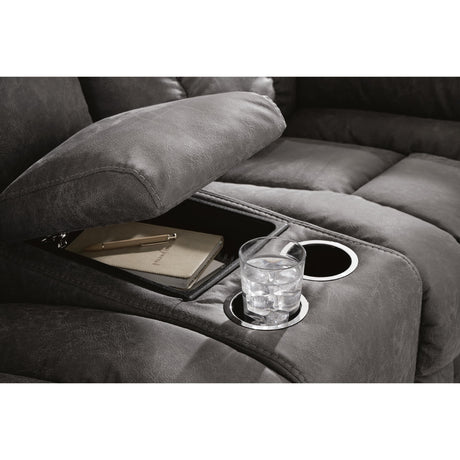  Signature Design by Ashley Bakerstein PC1250318 Power Recliner Loveseat with Console & Adjustable Headrest IMAGE 5