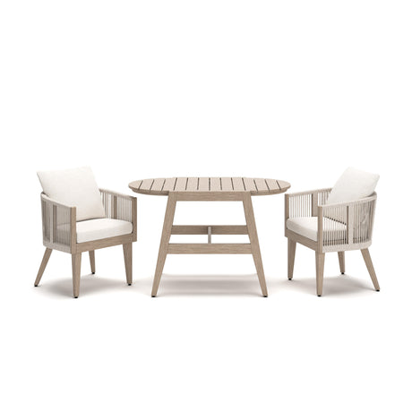  Signature Design by Ashley Ivory Vine PCP352-050 Chairs with Cushion and Table Set IMAGE 2