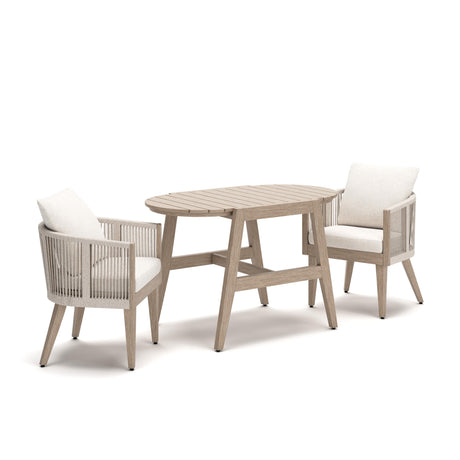  Signature Design by Ashley Ivory Vine PCP352-050 Chairs with Cushion and Table Set IMAGE 3