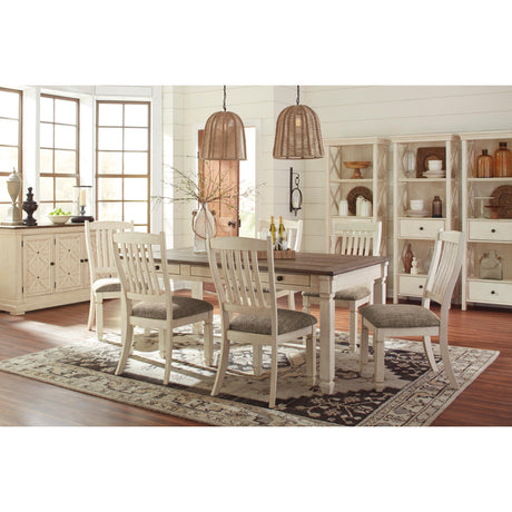  Signature Design by Ashley Bolanburg D647D8 7 pc Dining Set IMAGE 1