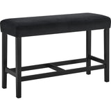  Crown Mark Marbel 1718-BENCH-BK Counter Height Bench - Black IMAGE 1