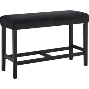  Crown Mark Marbel 1718-BENCH-BK Counter Height Bench - Black IMAGE 1