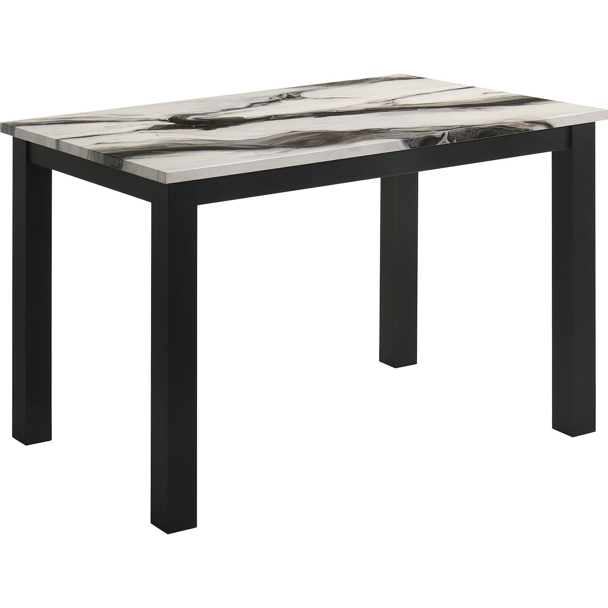  Crown Mark Resia 2120BMBL-T-3048 Dining Table Faux Marble - Brown IMAGE 1